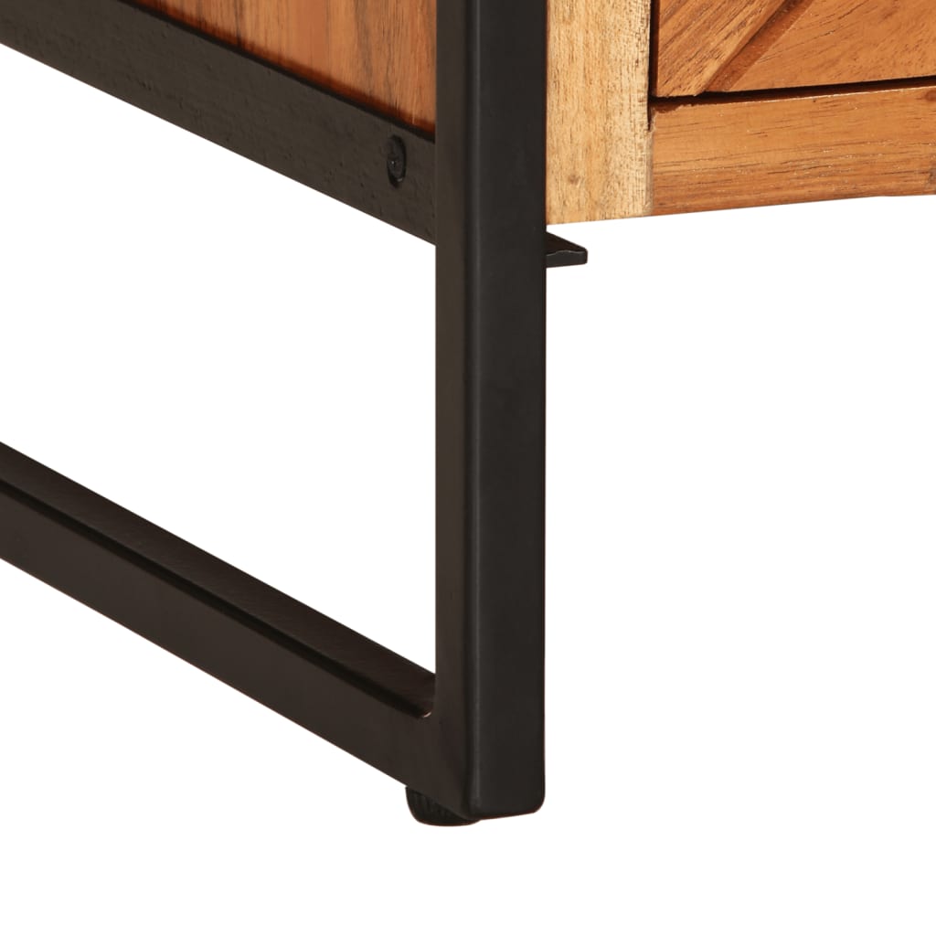 Sofabord 90x55x40 cm massivt akacietræ - number 10.