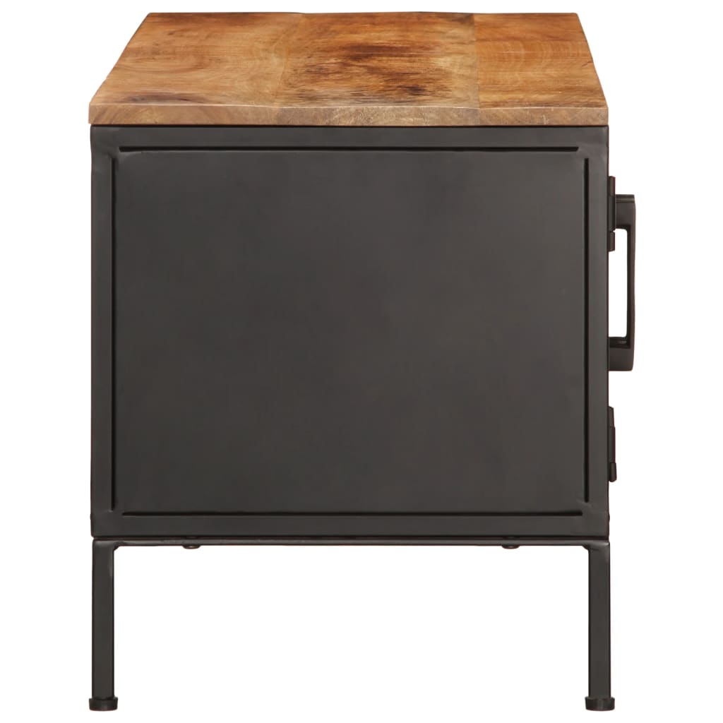 Tv-bord 110x35x40 cm massivt ru mangotræ - number 6.