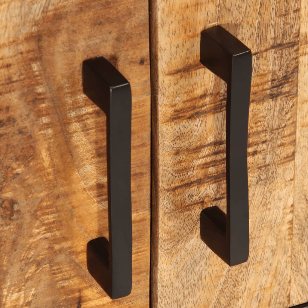 Tv-bord 110x35x40 cm massivt ru mangotræ - number 9.