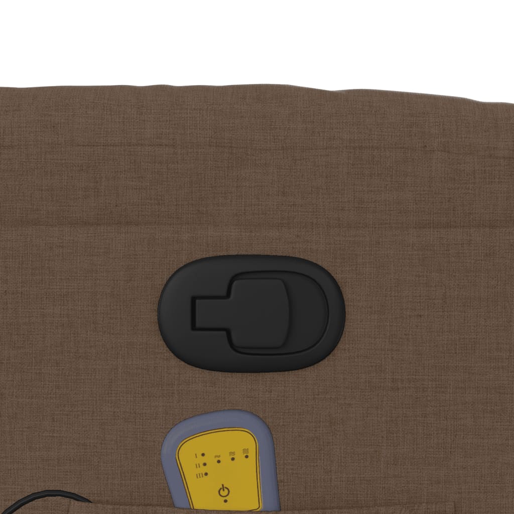 Massagestol stof - brun, 1, manuel tilbagelæningsfunktion, ja - number 10.