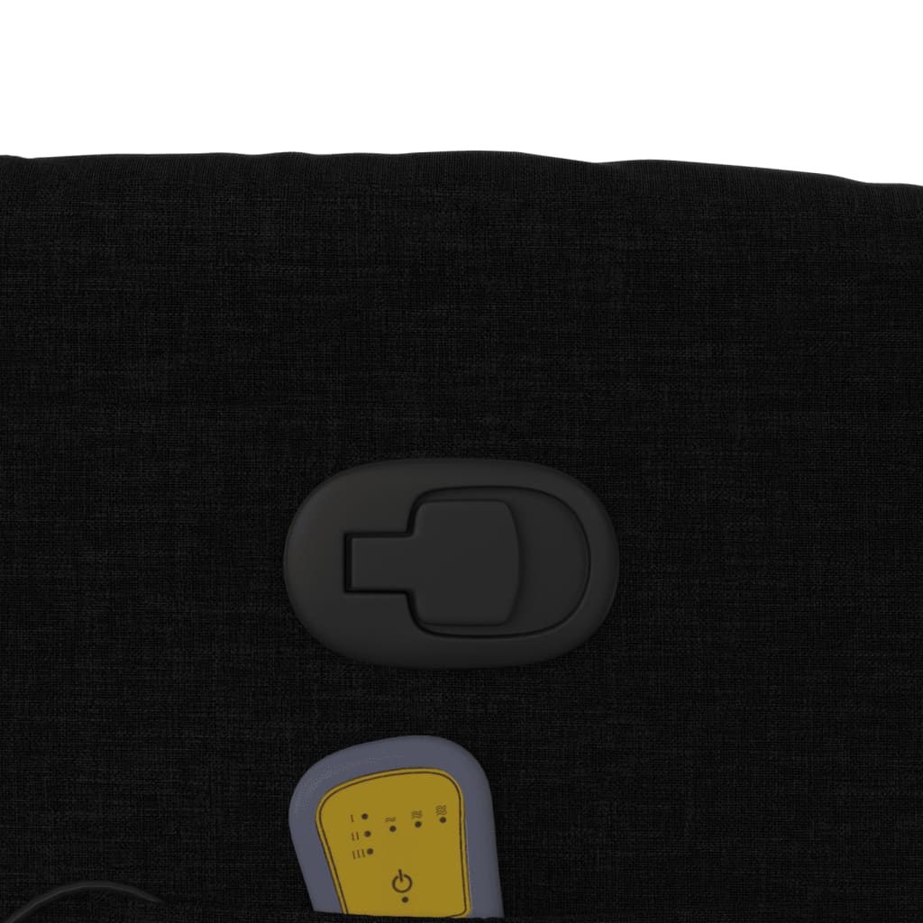 Massagestol stof - sort, 1, manuel tilbagelæningsfunktion, ja - number 10.