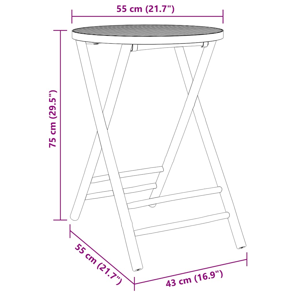Bistrosæt til haven dele med hynder bambus - mørkegrå, 3 - number 12.