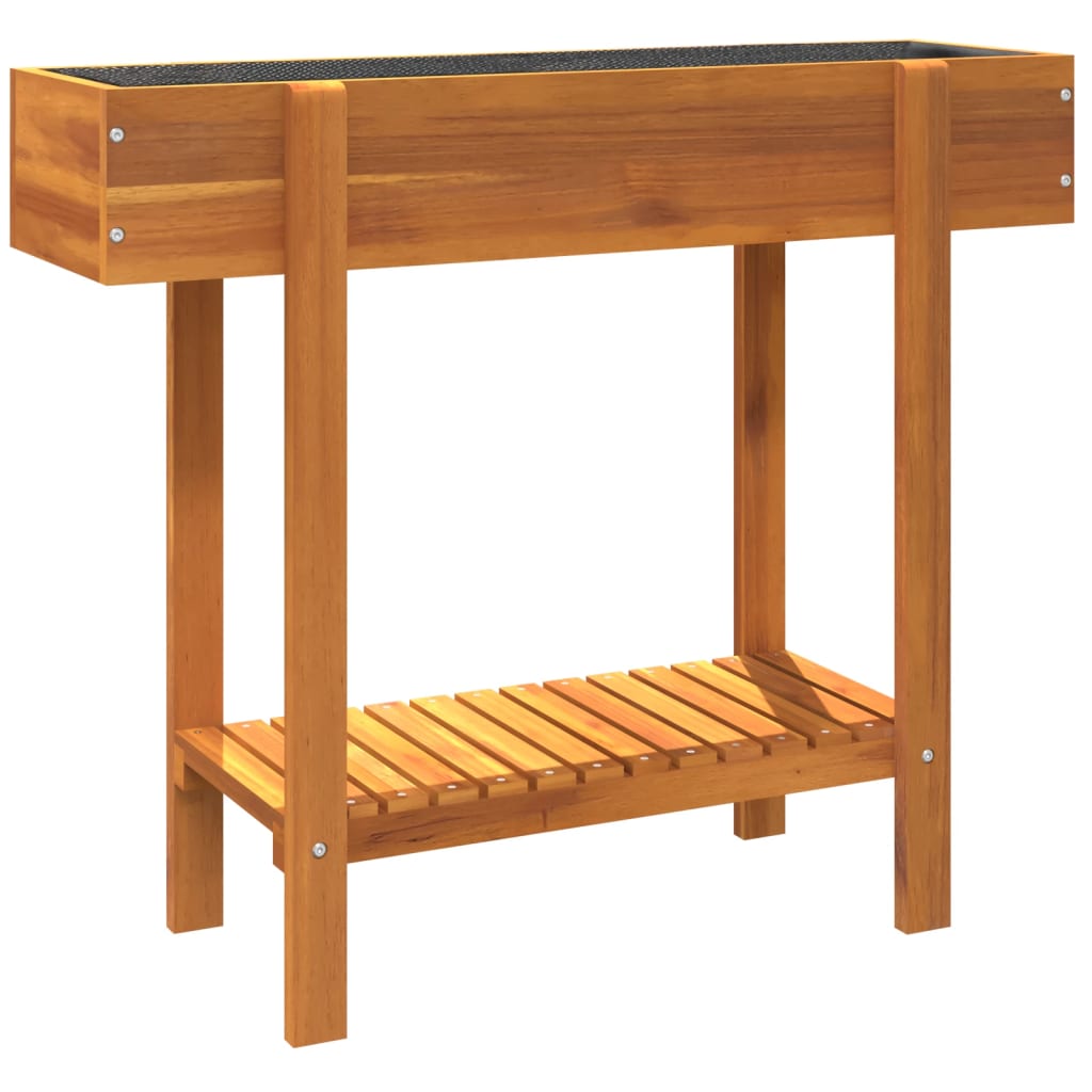 Højbed 90x30x75 cm massivt akacietræ - number 7.