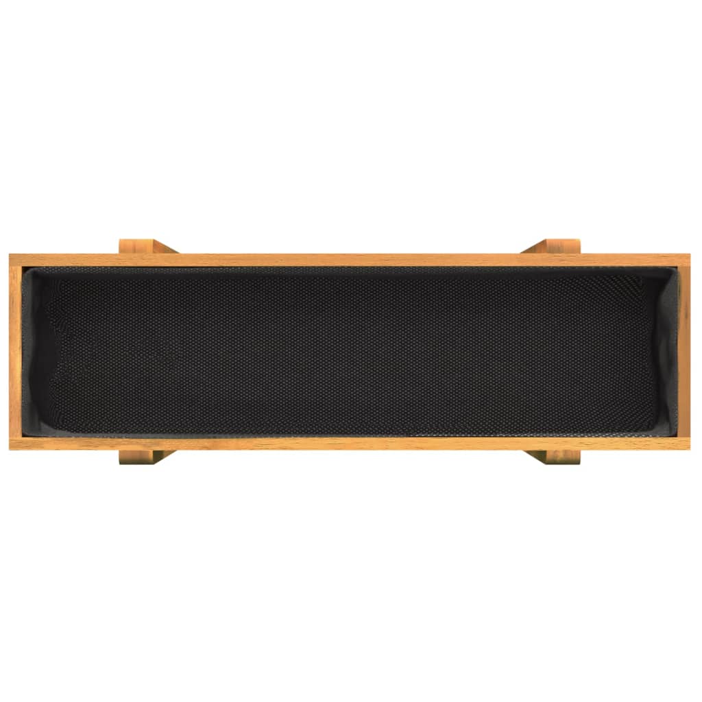 Højbed 90x30x75 cm massivt akacietræ - number 8.