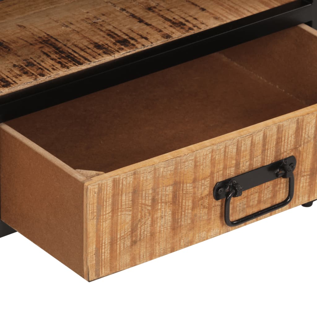 Stolik kawowy 90x50x30 cm lite drewno mango surowe - 35 x 35 x 30 cm, 1 - number 7.