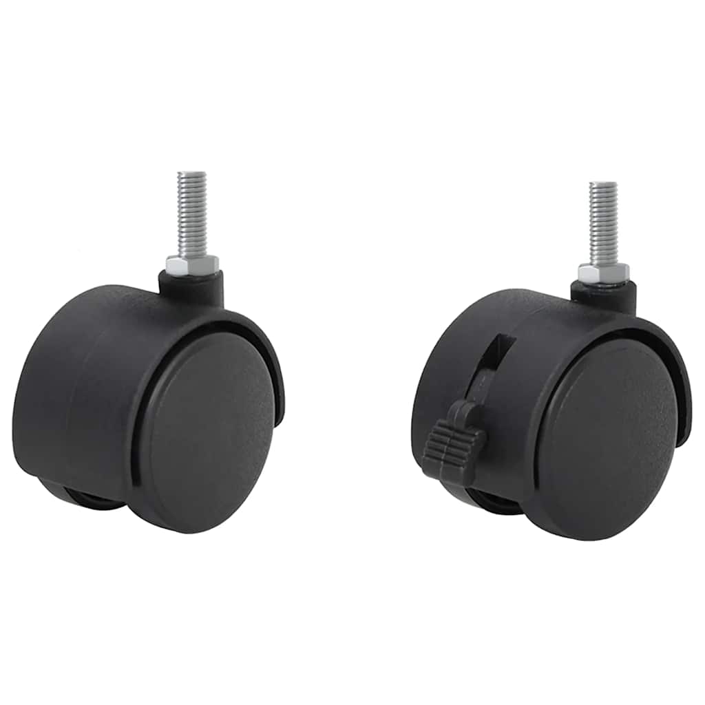 Stalak za pisač 50x41x75 cm 3 polica izgrađeno drvo - crno - number 12.