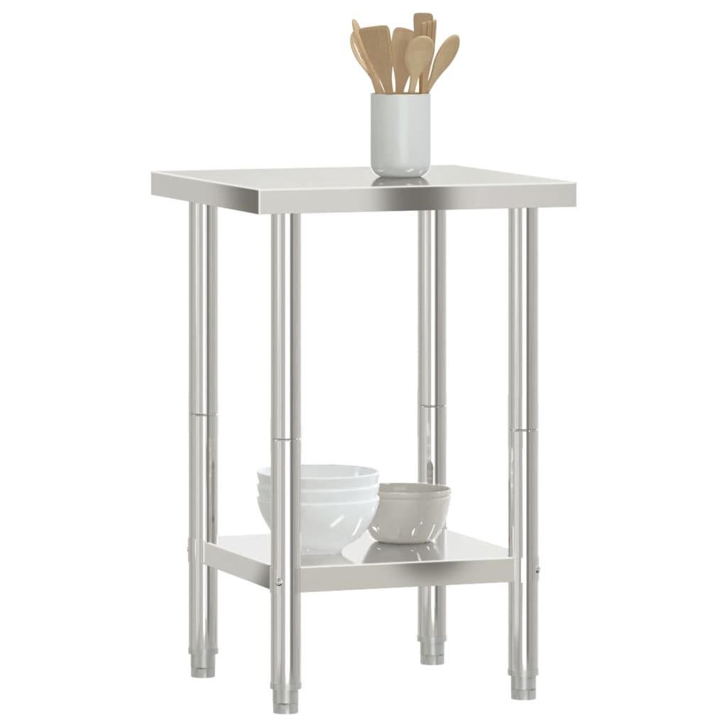 Radni stol za kuhinju od nehrđajućeg čelika - 55 x 55 x 85 cm, 1 - number 4.