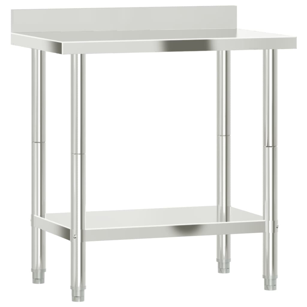 Tavolo da lavoro per cucina m. paraschizzi 82,5x55x93 acciaio inox - 82,5 x 55 x 93 cm, 1, ooo 2 - number 2.