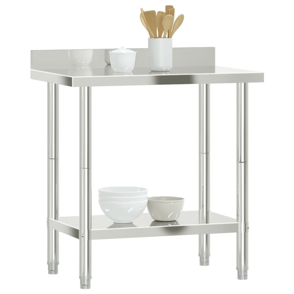 Tavolo da lavoro per cucina m. paraschizzi 82,5x55x93 acciaio inox - 82,5 x 55 x 93 cm, 1, ooo 2 - number 4.