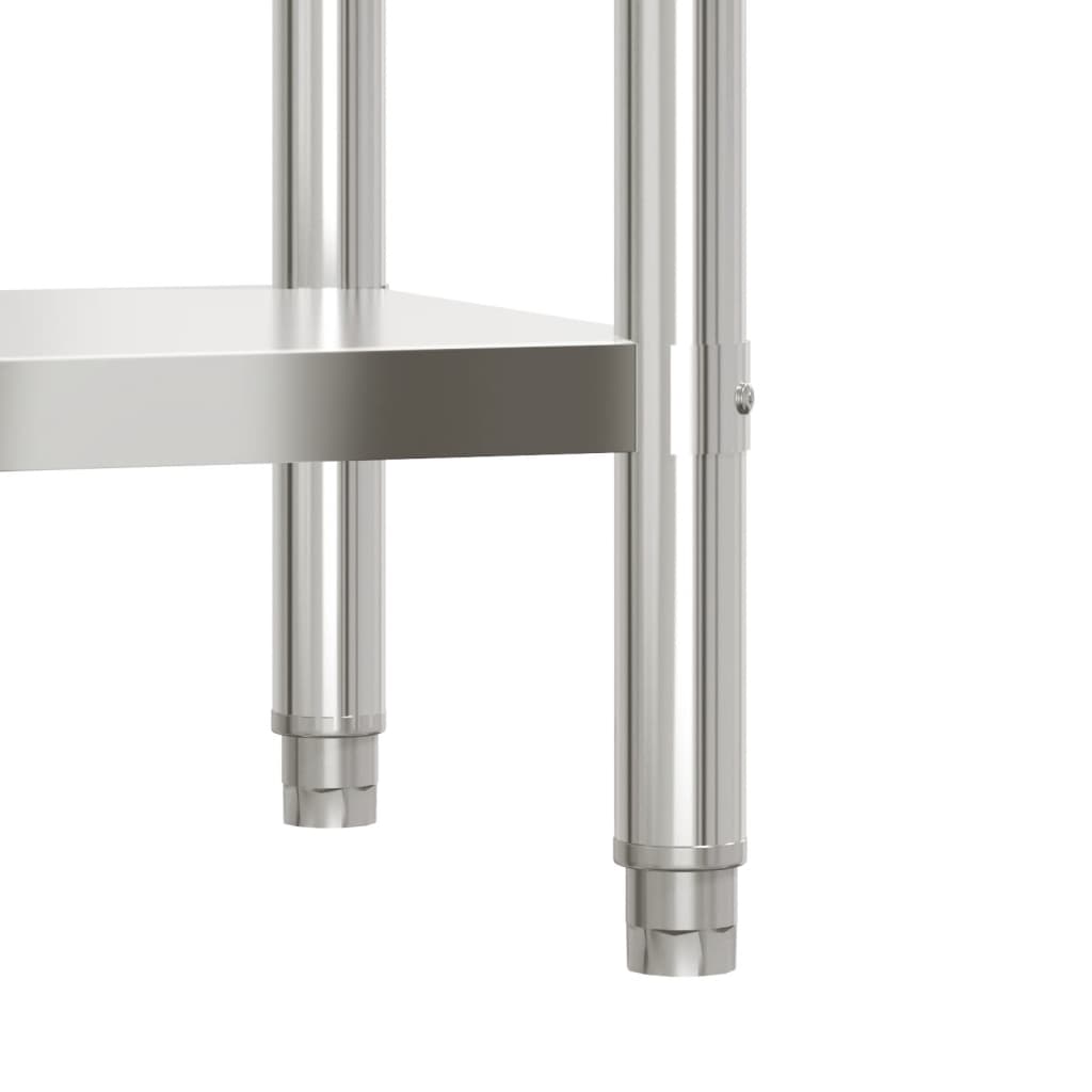 Tavolo da lavoro per cucina m. paraschizzi 82,5x55x93 acciaio inox - 82,5 x 55 x 93 cm, 1, ooo 2 - number 8.