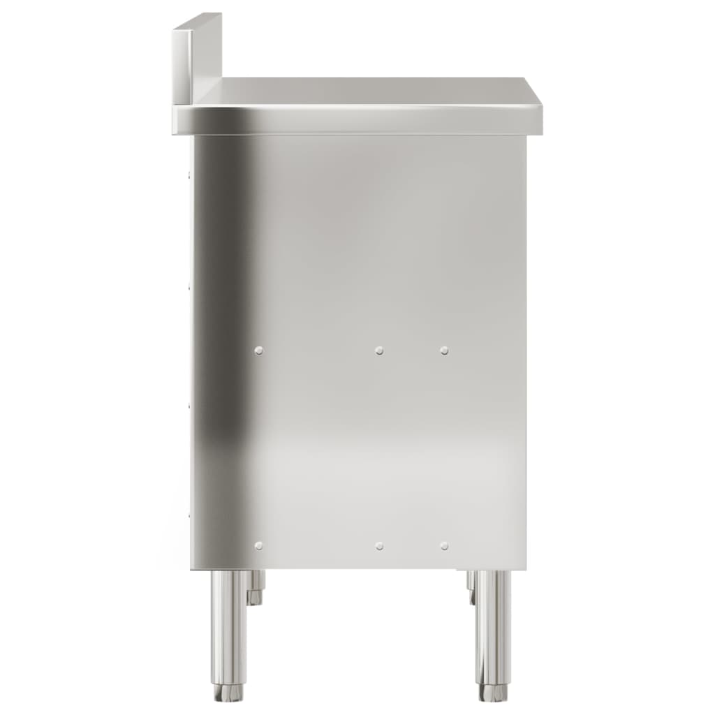 Radni stol za kuhinju sa inox kliznim vratima - number 8.