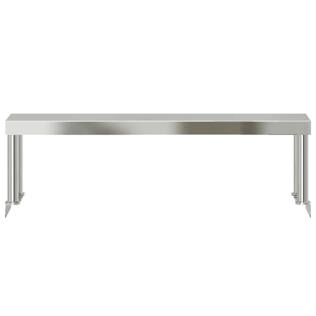 Gornja polica za radni stol 110x30x35 cm inox - number 5.