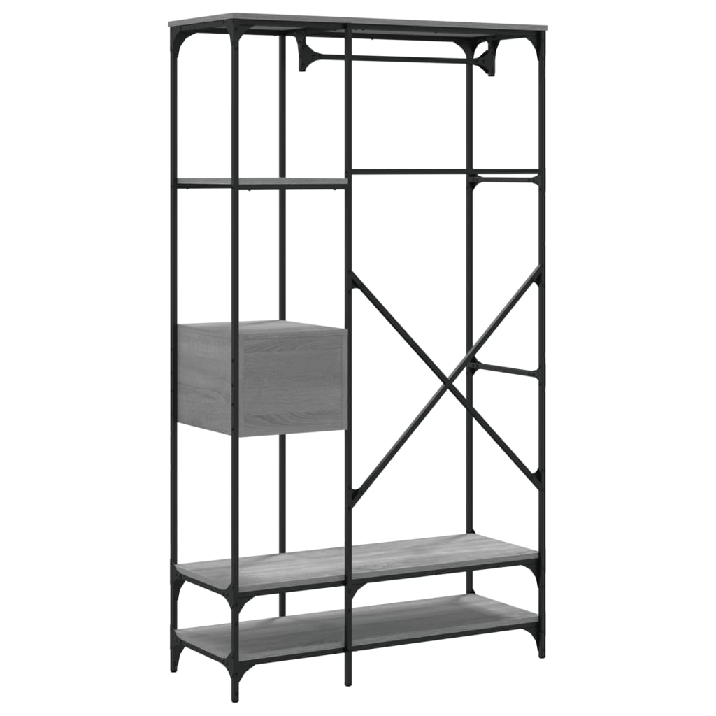 Ormar s ladicama 100x40x180 cm konstruirano drvo siva sonoma - sivi sonoma hrast, 1 - number 8.