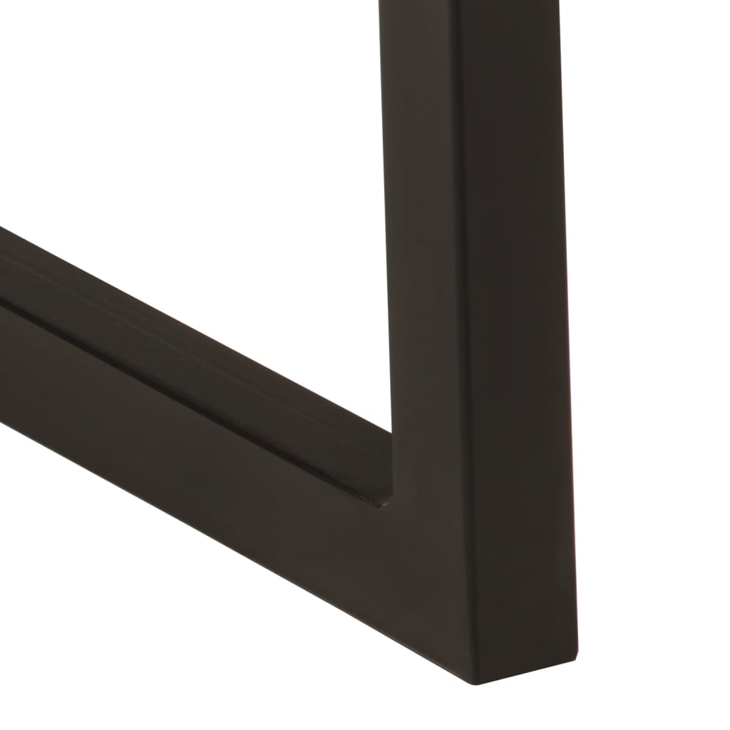 Ławka z naturalną krawędzią 105 cm lite drewno mango - number 7.