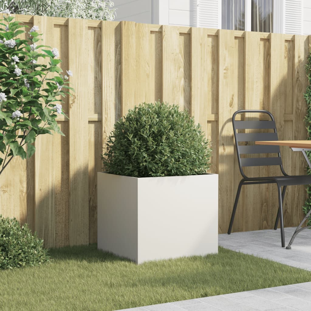 Plant box steel white - steel/white, 49 x 47 x 46 cm, 1 - number 3.