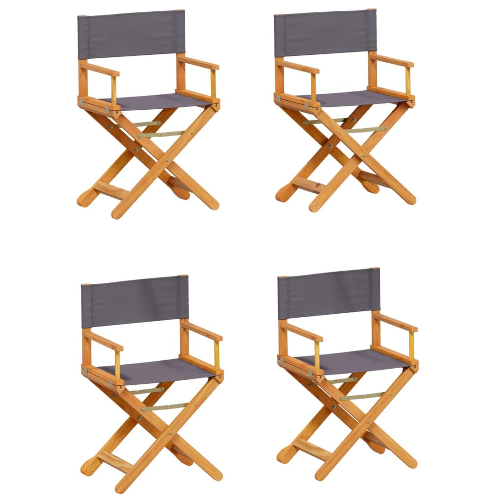 Krzesła ogrodowe szt. składane tkanina - ciemnoszary, 4 szt. - number 2.