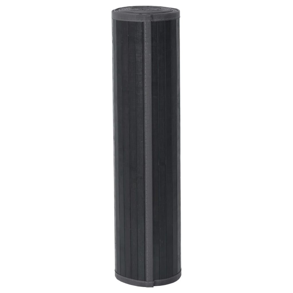 Gulvtæppe rektangulær bambus - grå, 70 x 400 cm - number 3.