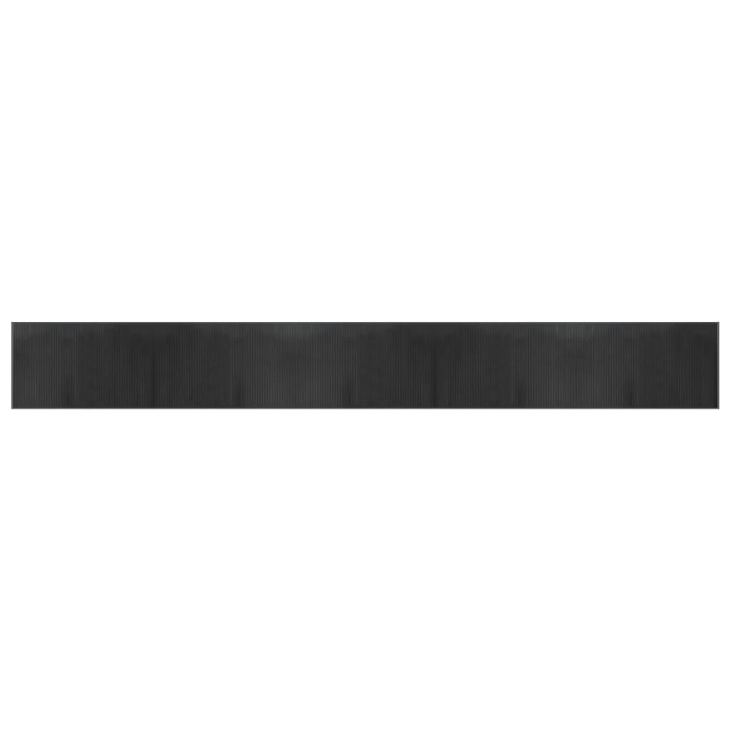 Gulvtæppe rektangulær bambus - grå, 60 x 500 cm - number 2.