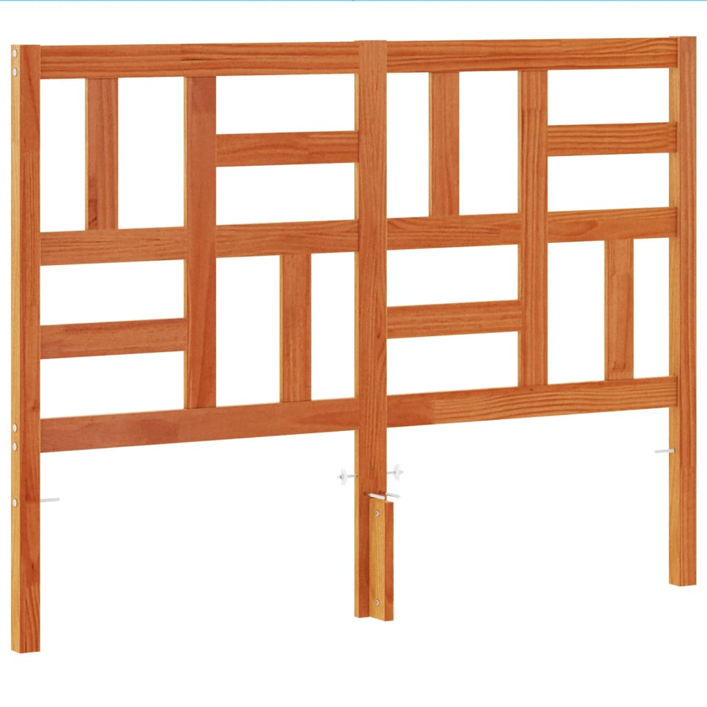 Sengegavl 135 cm massivt fyrretræ - gyldenbrun, 140.5 x 104 cm, 1 - number 2.