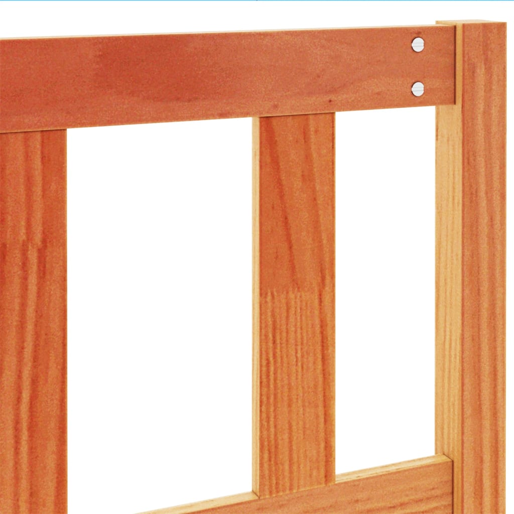 Sengegavl 135 cm massivt fyrretræ - gyldenbrun, 140.5 x 104 cm, 1 - number 7.