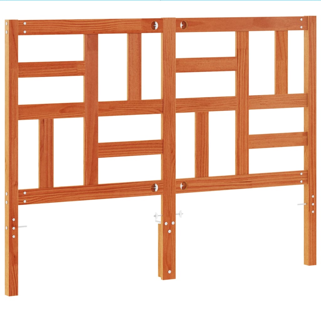 Sengegavl 135 cm massivt fyrretræ - gyldenbrun, 140.5 x 104 cm, 1 - number 6.