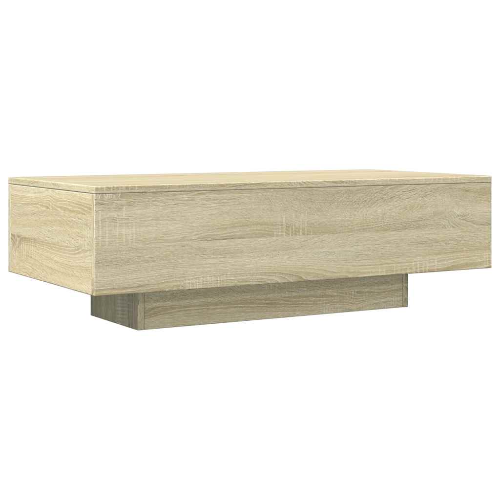 Sofabord 100x49,5x31 cm konstrueret træ sonoma-eg - number 2.