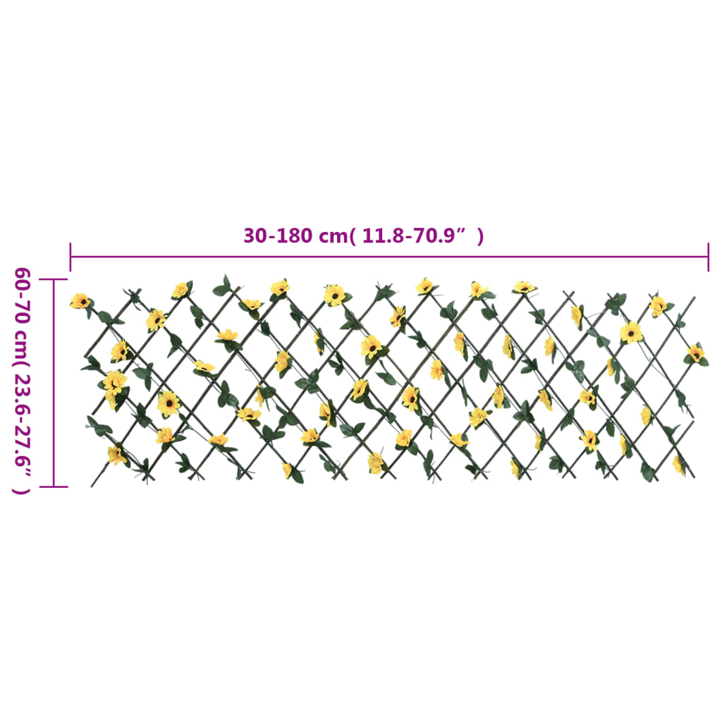 Treillis avec lierre artificiel extensible jaune - 180 x 60 cm, 1 - number 6.