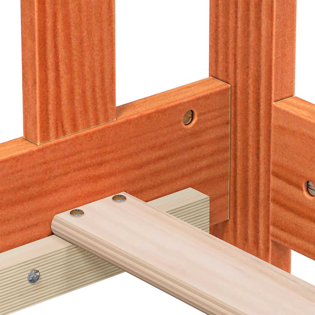 Tapczan bez materaca sosna lita - złoty brąz, 80 x 200 cm - number 7.