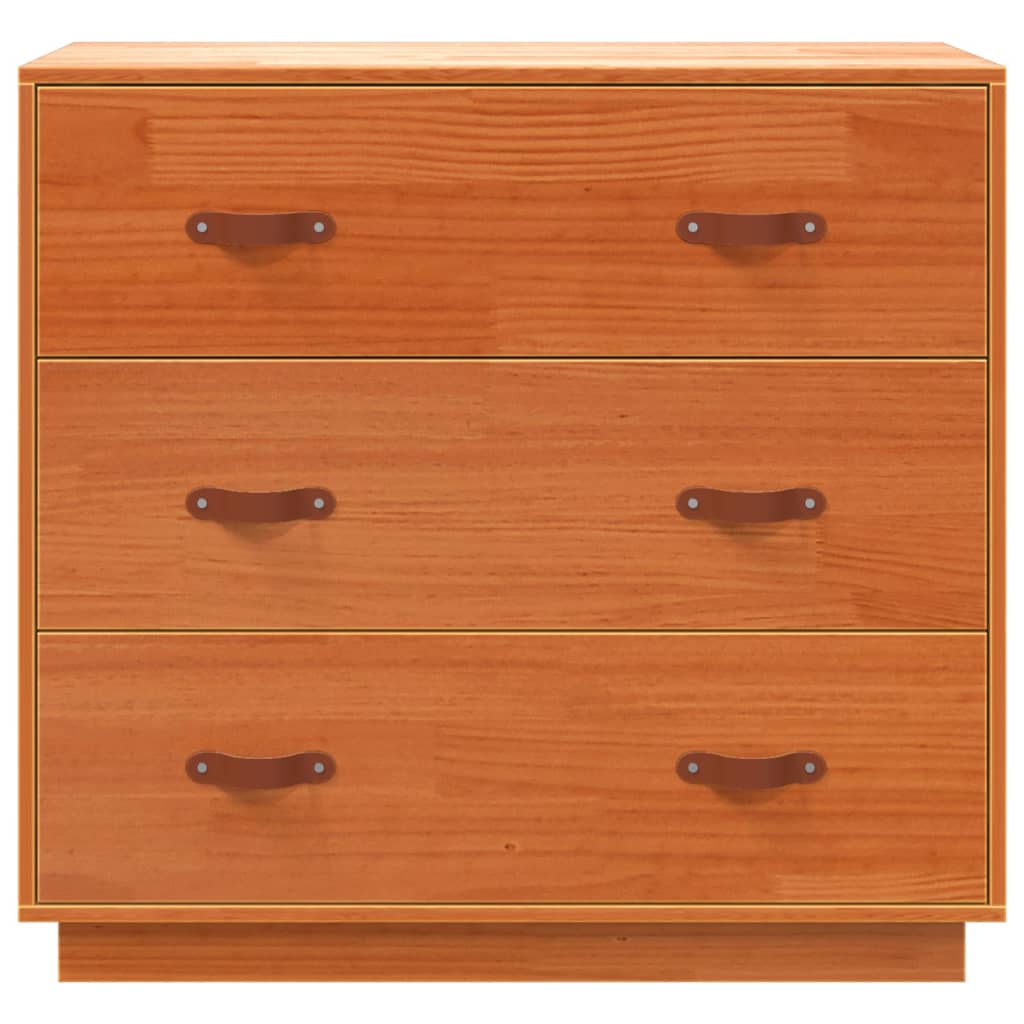 Sideboard 80x40x75 cm solid pine golden brown - number 7.