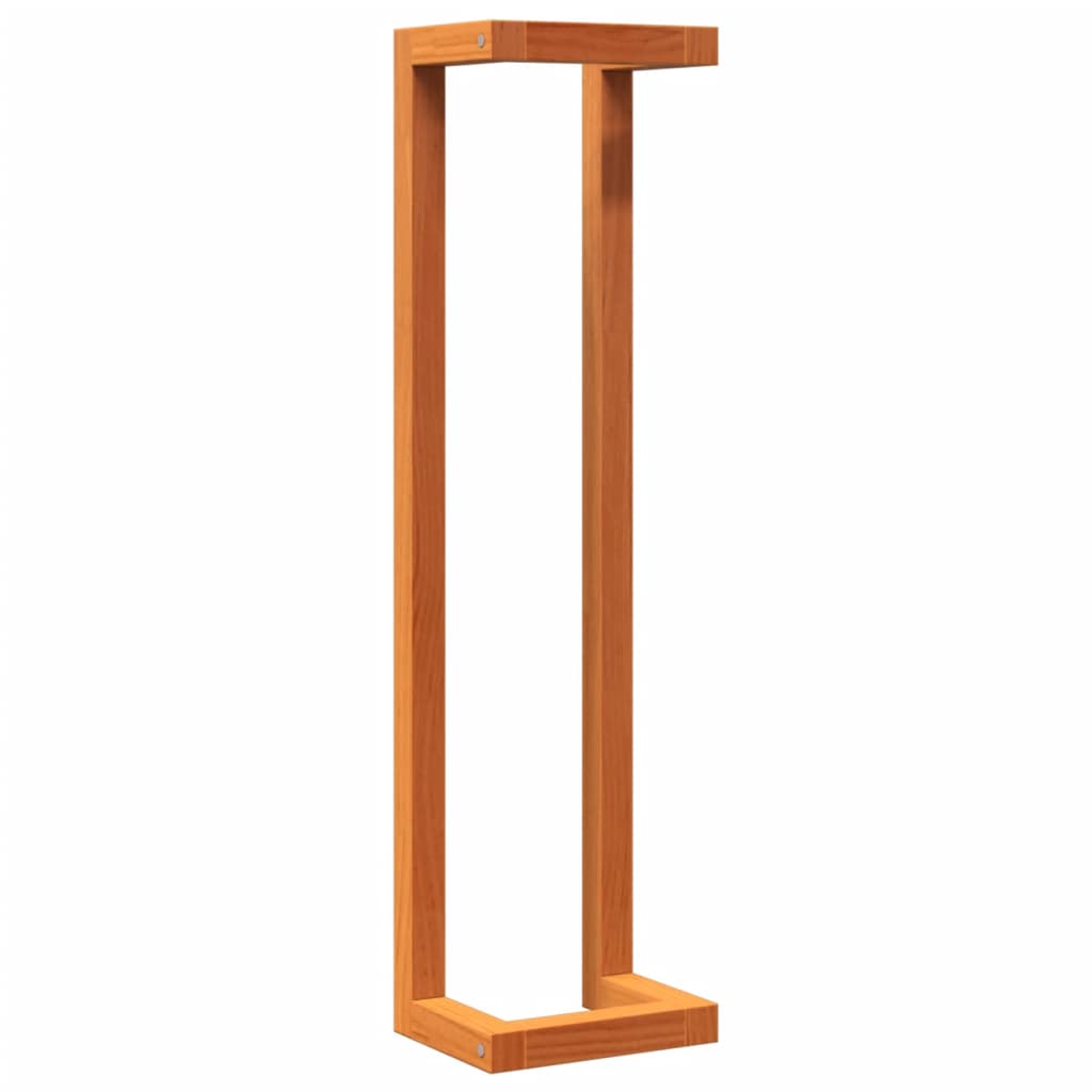 Towel rack solid pine - golden brown, 23 x 18 x 90 cm - number 7.