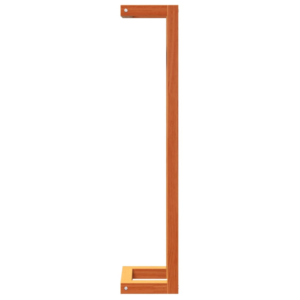 Towel rack solid pine - golden brown, 23 x 18 x 90 cm - number 6.