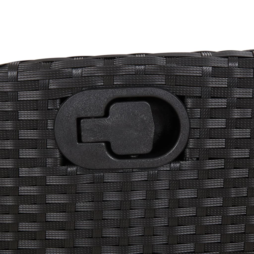 Blagovaonski stolni set za vrt 3 dijela s jastucima poliratan - miješana bež, staklo, 8 - number 7.