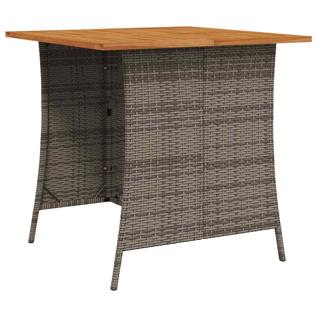 Sofasæt til haven 6 dele med hynder l-formet polyrattan grå - number 4.