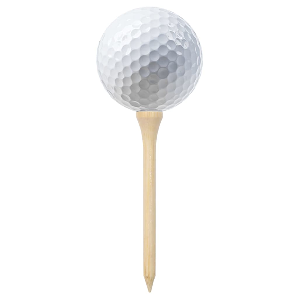 Golf-tees 1000 stk. bambus - naturfarvet, 83 mm - number 2.