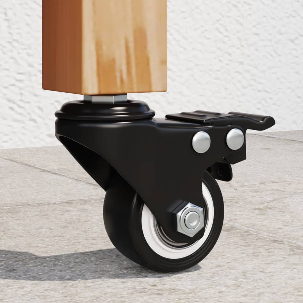 Hjul 4 stk. 35 mm jern sort - number 1.