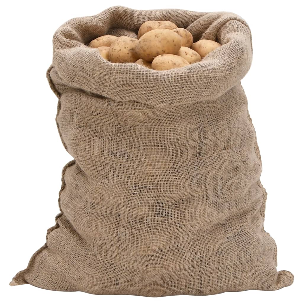 Jute sacks pc. 100% jute 220 g/m2 - 60 x 105 cm, 5 - number 2.