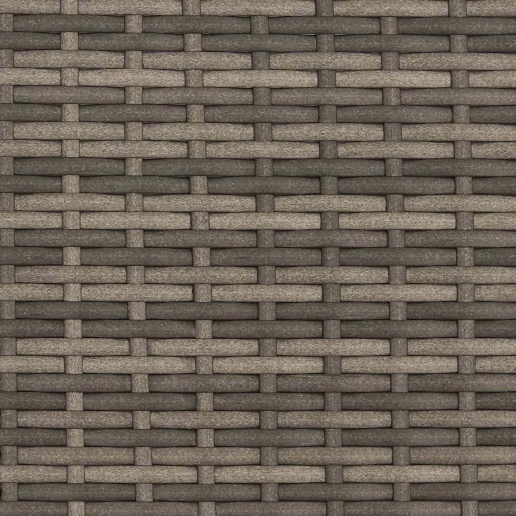 Vrtna garnitura za 2 osobe i tabure poliratan - siva, 1, s nadstrešnicom - number 10.