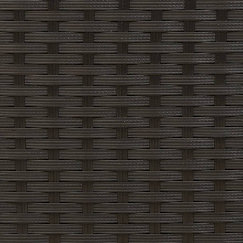 2-personers havesofa med skamler polyrattan sort - number 9.