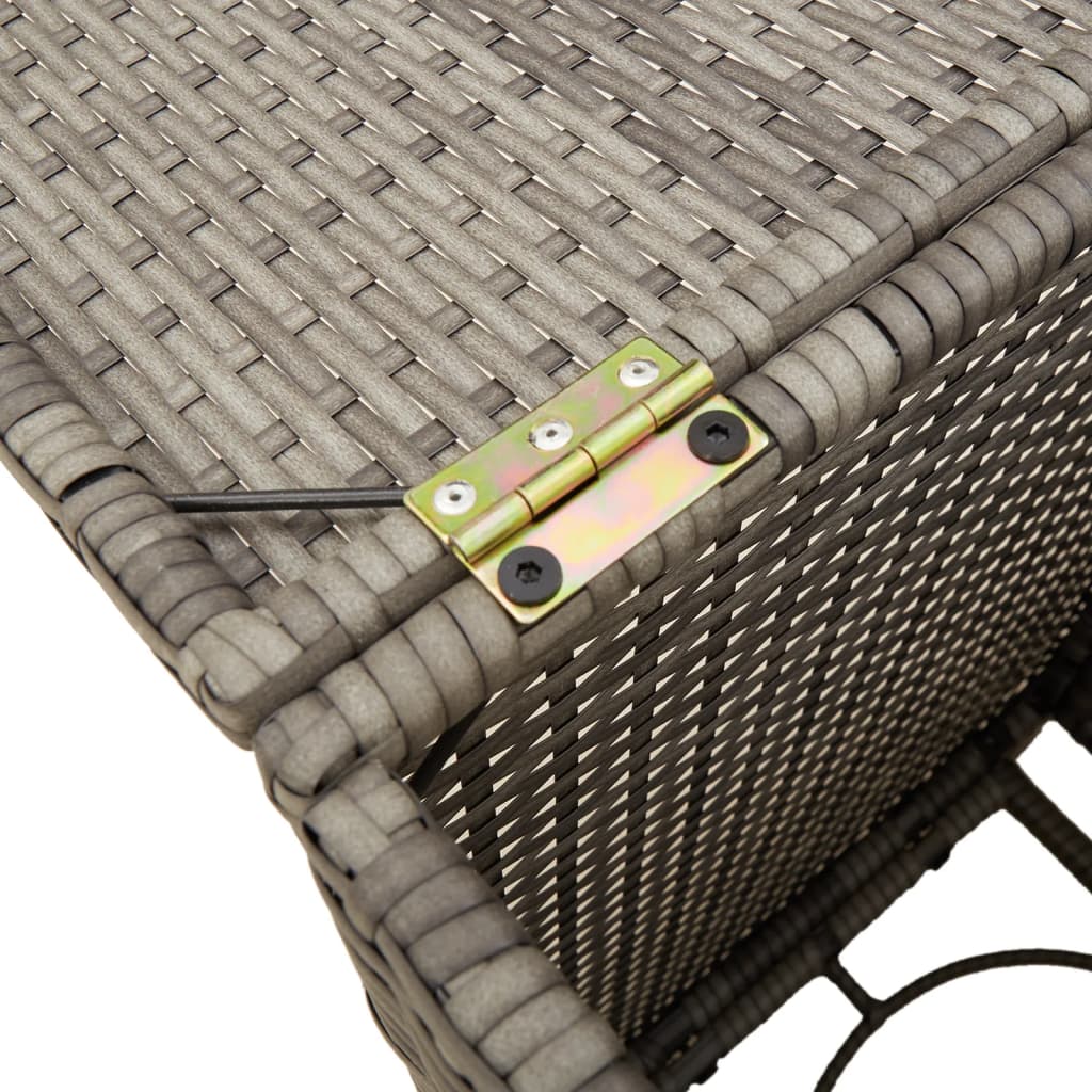 Gasflaskeskjuler 40x40x60 cm polyrattan - grå, 1 - number 9.