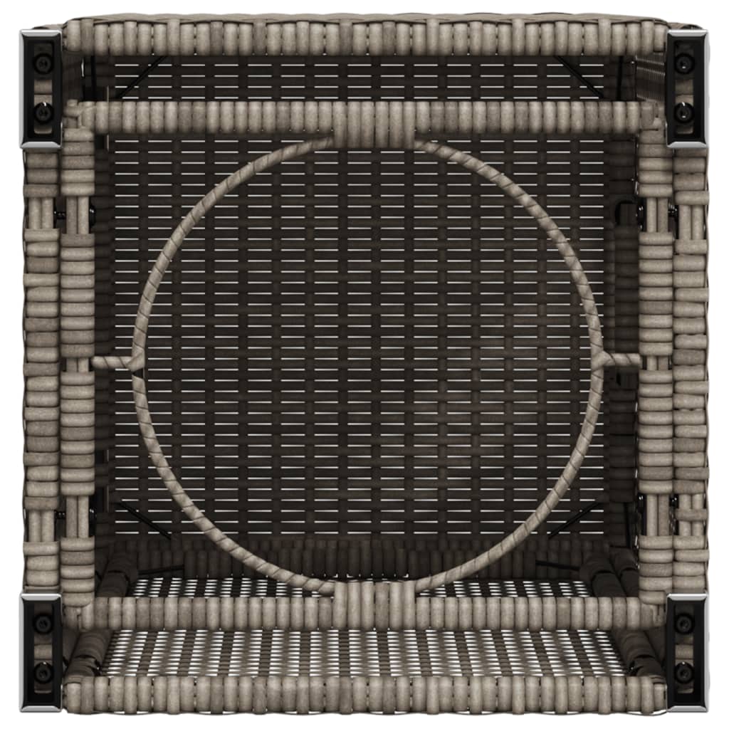 Gasflaskeskjuler 40x40x60 cm polyrattan - grå, 1 - number 8.