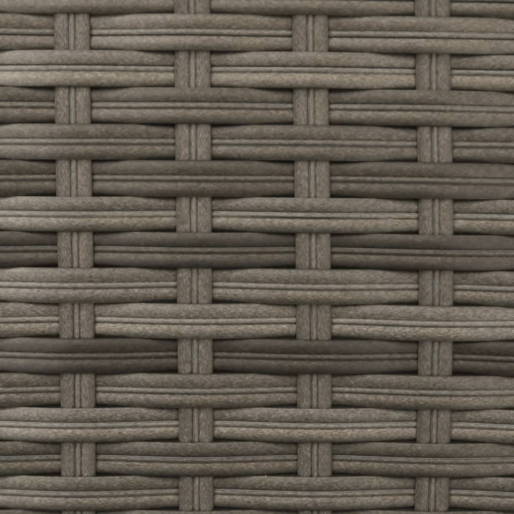 2-personers havesofa med parasol og skamler polyrattan - grå, 1 - number 11.