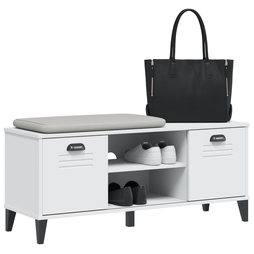 Klupa za cipele viken 106x35x45 cm izgrađeno drvo - bijelo, 1, x, x - number 4.