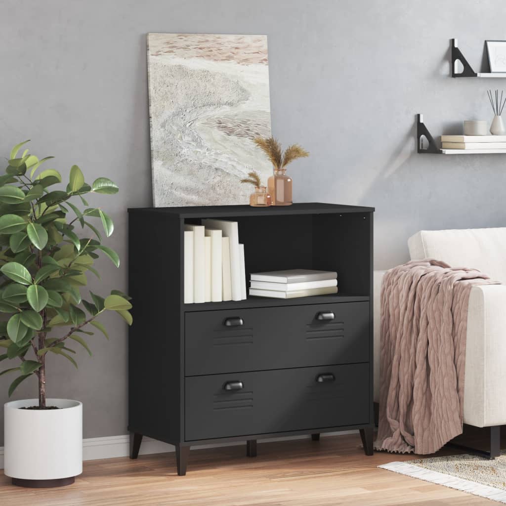 Rezerwacja viken 80x40x90 cm zbudowane drewno - czarne, 1 - number 3.