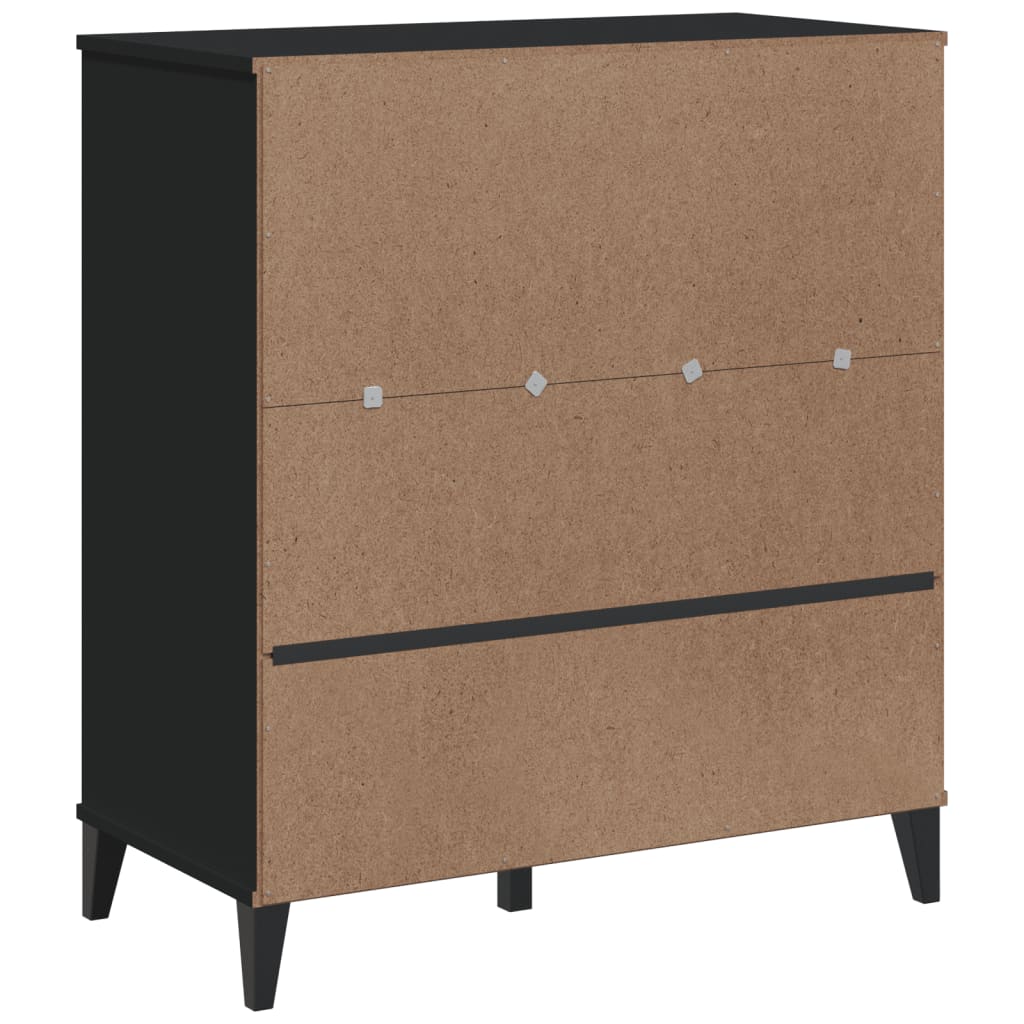 Rezerwacja viken 80x40x90 cm zbudowane drewno - czarne, 1 - number 8.