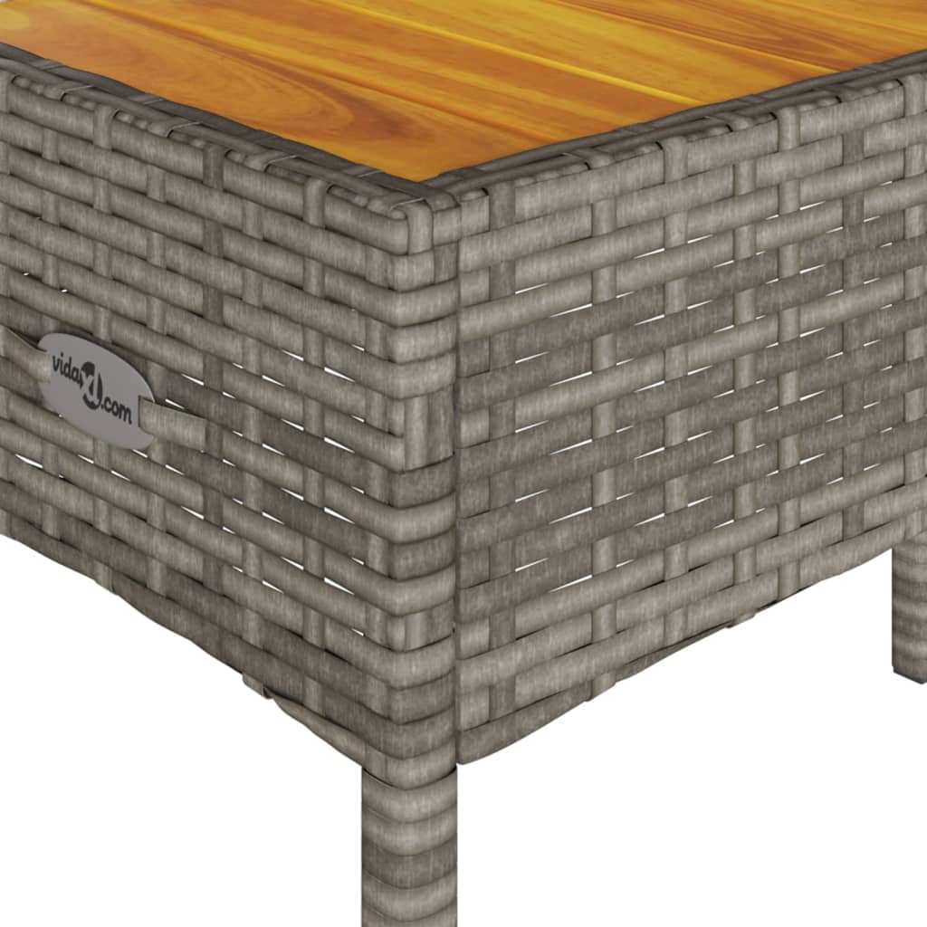 2-personers havebænk med hynder og bord polyrattan - grå - number 10.