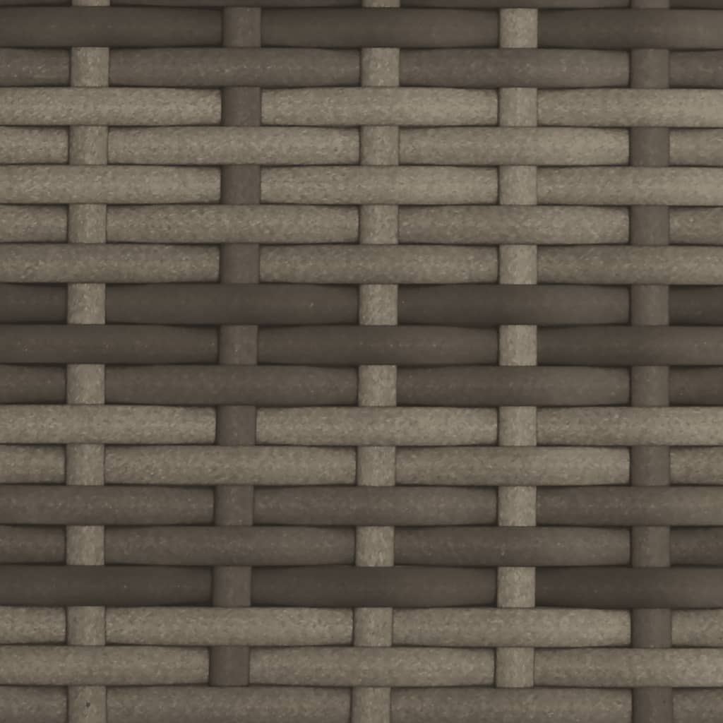 Ležaljka s baldahinom i jastucima poliratan - siva, 1 - number 10.