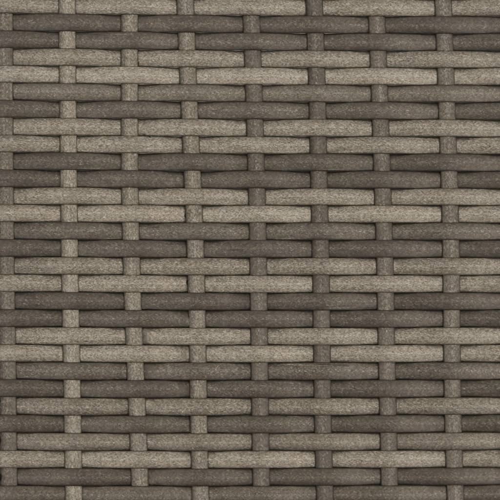 2-manns hagesofa med krakker polyrattan - grå, 1, uten kalesje - number 8.