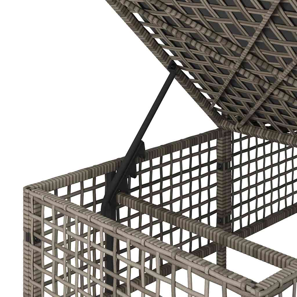 Hjørnesofasæt til haven 3 dele med hynder polyrattan - grå, 1 - number 12.