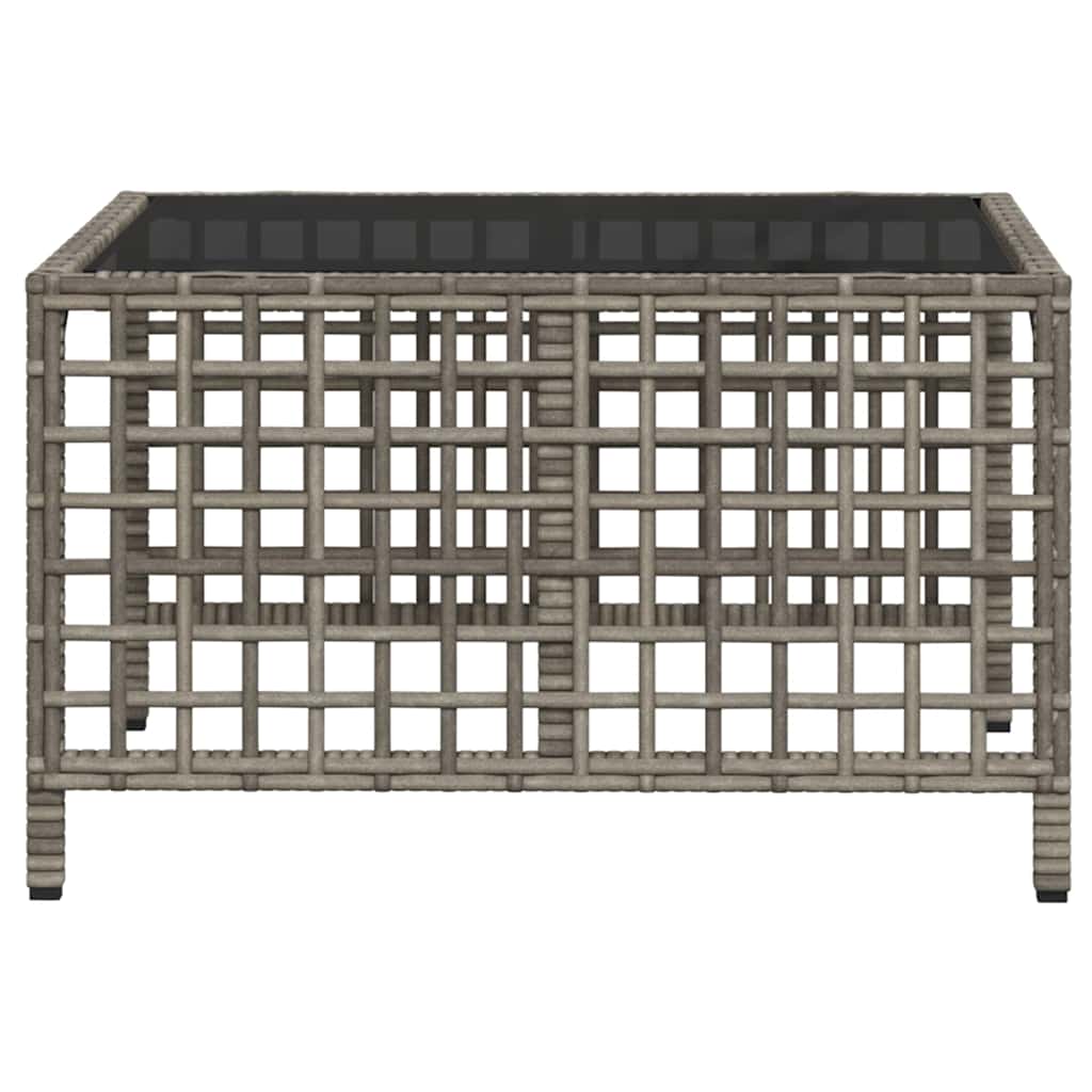 Hjørnesofasæt til haven 3 dele med hynder polyrattan - grå, 1 - number 9.