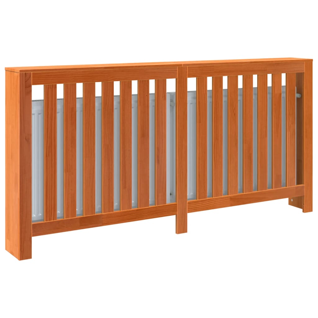 Radiatorskjuler massivt fyrretræ gyldenbrun - brun, 169 x 19 x 84 cm, 1 - number 4.